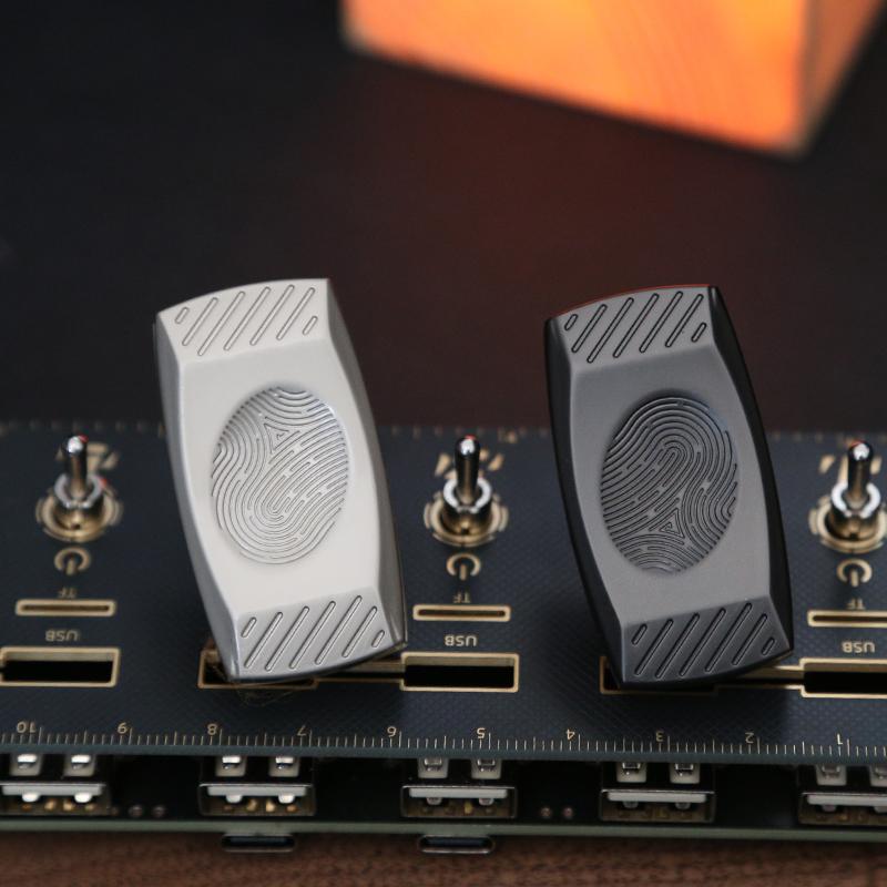 Fingerprint Fidget Slider Magnetic Haptic Slider EDC Fidget Slider Metal Fidget Toys ADHD Tool Adult Anxiety Stress Relief Toys