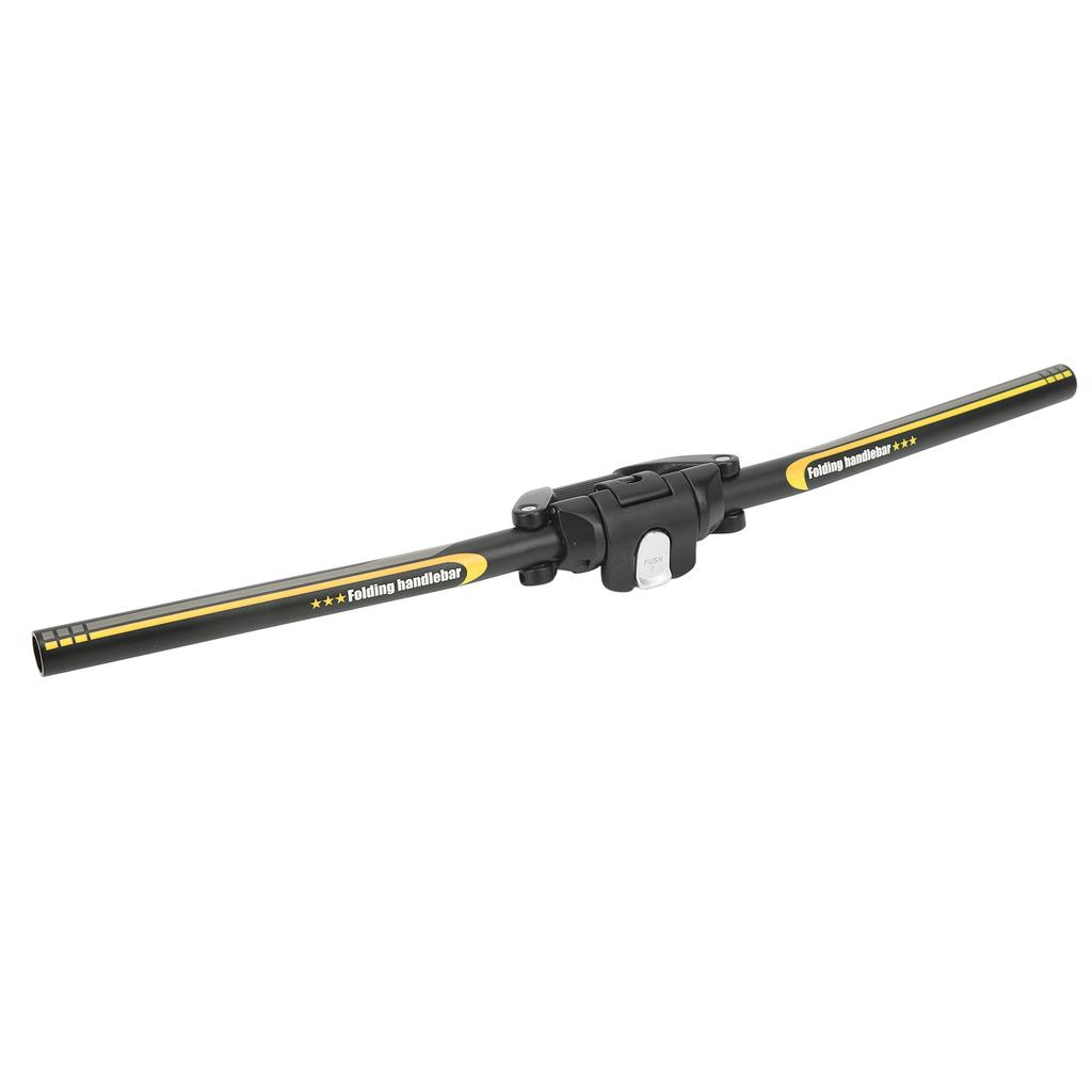 Manubrio per Bicicletta da 620mm Lega di Alluminio Manubrio Modificato Bicicletta Barra Pieghevole per Mountain Bike Nero Giallo