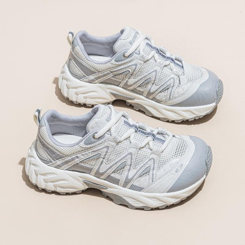 

Summer new sports breathable mesh ultra-light running shoes platform dad shoes mesh round head fashionable retro versatile 35 белый