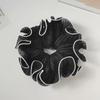 

Elegant French-Style Chiffon Scrunchie - Large, Pleated Hair Tie For Ponytails | Solid Color, Elastic Hair Accessory Fo… More