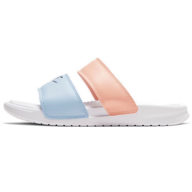 Nike Benassi Duo Ultra Slide Fashion Trend Rubber Sole Non-Slip Slide Sandals Women Sandals Blue Pink 819717-109