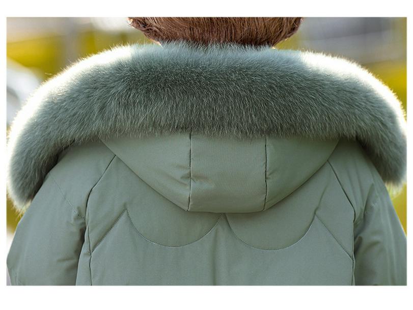 2025 Stilvolle mittellange Daunenjacke für Frauen mittleren Alters - Modisch, Übergröße, Dicke Winter-Oberbekleidung für Mütter und Großmütter