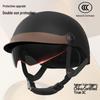 Certified Electric Vehicle Summer Sun Protection Retro Half Helmet for Men & Women