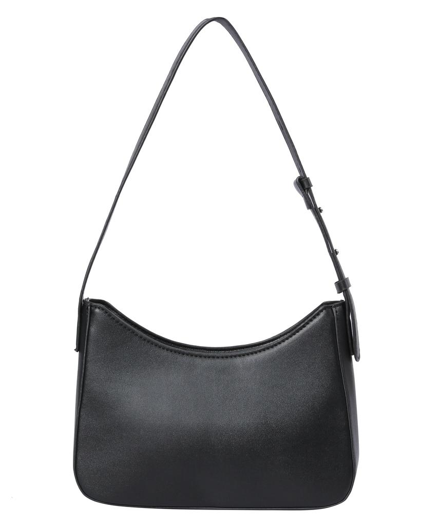 Mucent Terrine Metal Logo Leather Hobo Bag Unisex