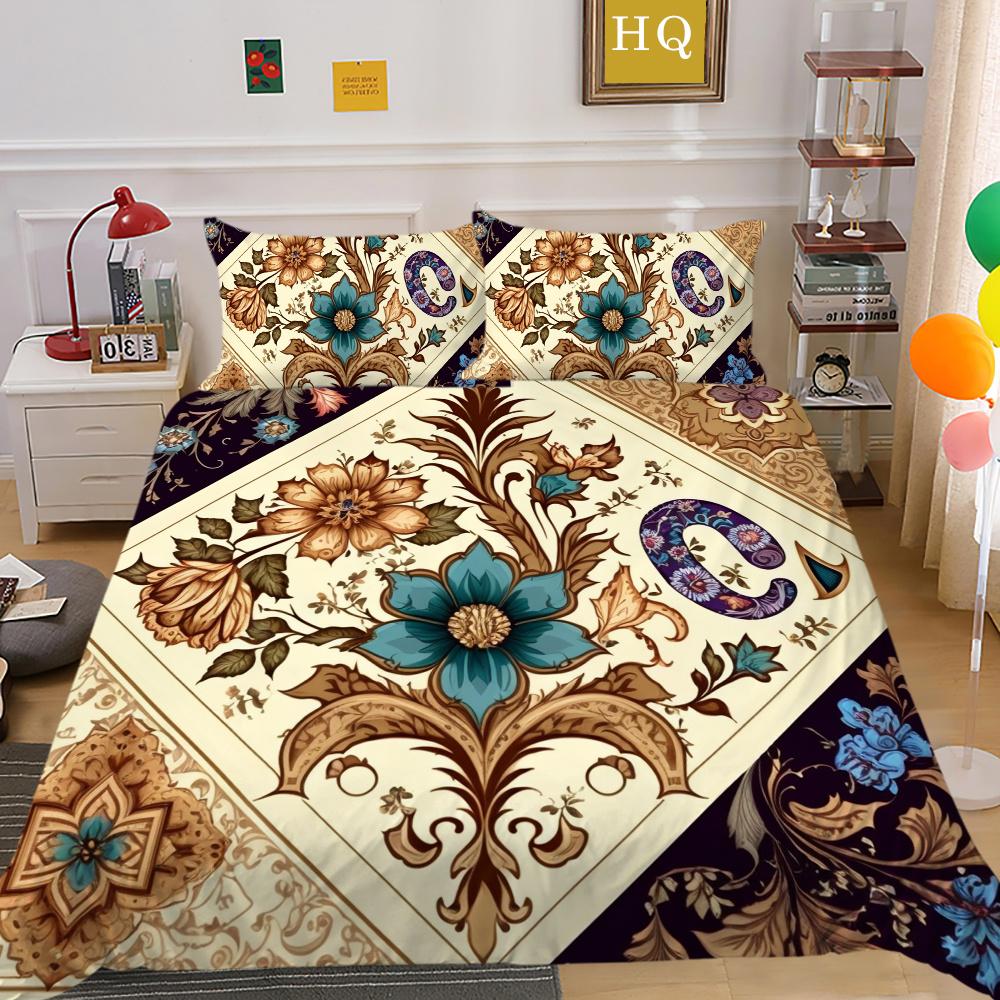 

Комплект пододеяльников с 3D принтом пейсли для детей, красивый домашний комплект постельного белья, полноразмерное украшение для спальни EU Single 135x200cm