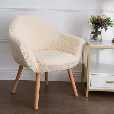 Nordic Curved Chair Cover Spandex High Sloping Accent  Armchair Covers Dining Room Coffee Bar Make Up Sofa Slipcovers