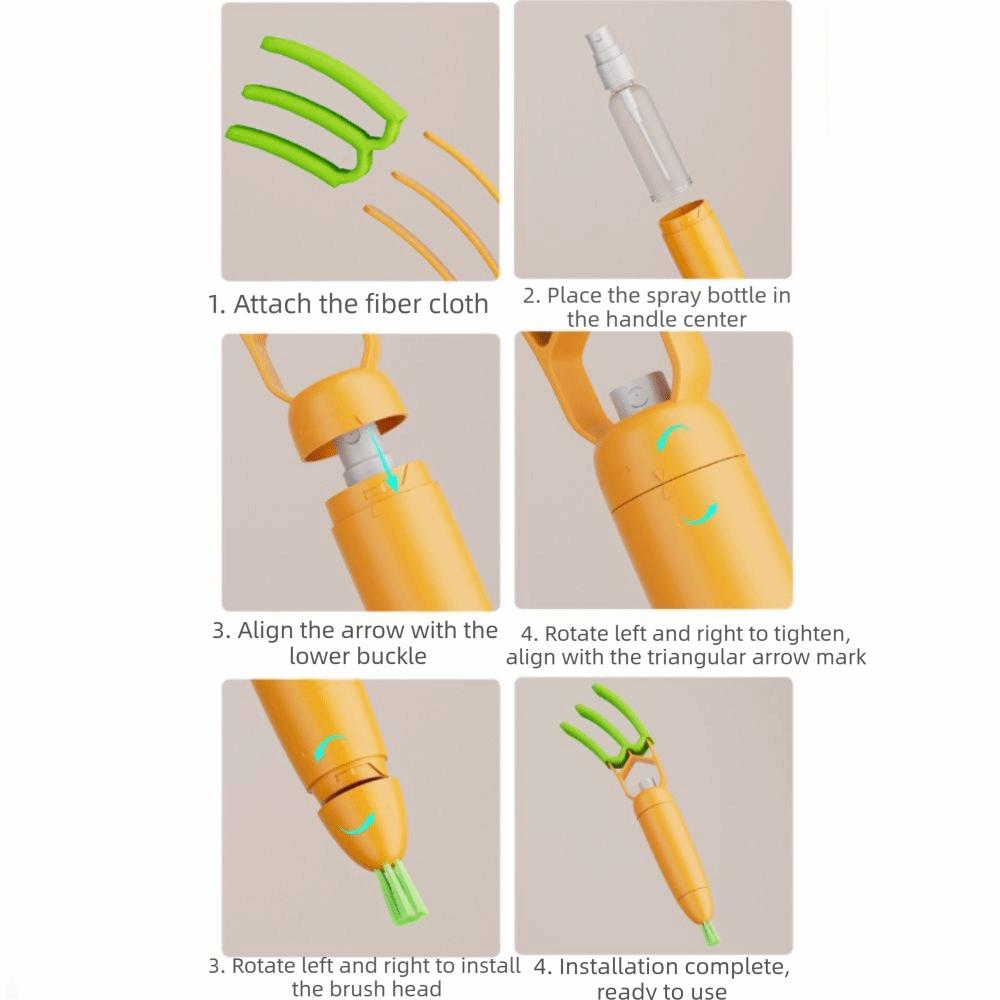 Detachable Dust Removal Brush Multi-Functional Louvers Duster For Air Conditioning Vents