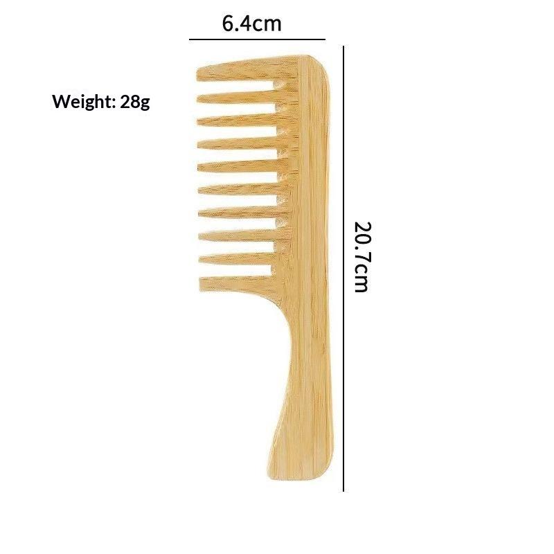 1/3/4Pcs Handmade Bamboo Anti-Static Combs Set Natural Bamboo Comb For Women Men Hair Beard Wood Combs For Teasing Strands