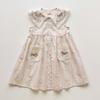 Girls Summer Floral Sleeveless Dress With Collar And Lace Trim Cute Casual Party Sundress For Kids