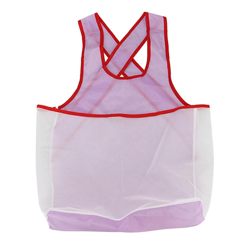 Pevná zástěra s kapsami Vodotěsný prací plášť Skládací bez rukávů Zástěra na sušení prádla pro kuchyň koupelnu