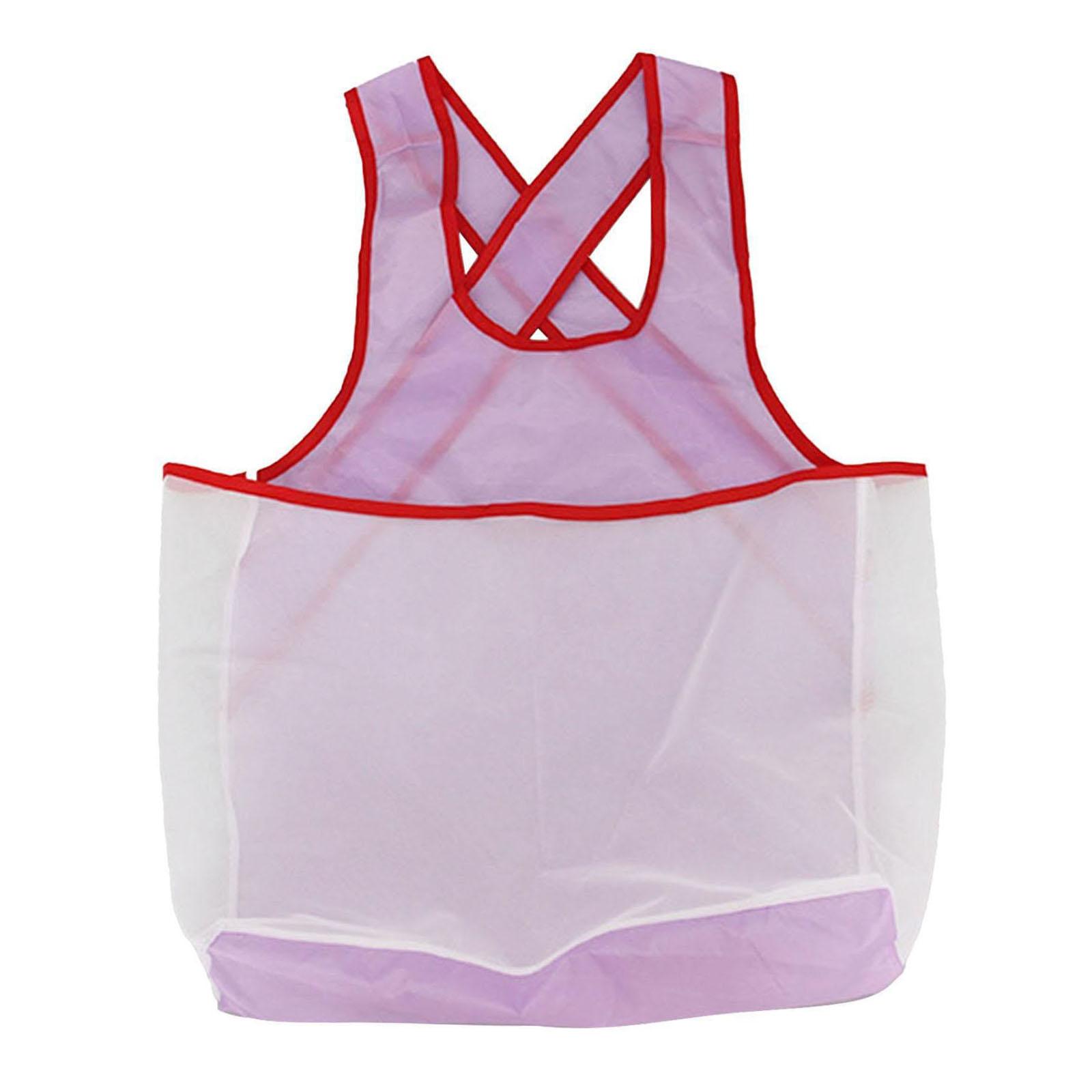 

Прочный фартук с карманами, водонепроницаемый халат для стирки, складной фартук без рукавов для сушки одежды для кухни, ванной комнаты B