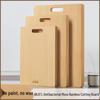 Good Housekeeper Antibacterial Bamboo Cutting Board, Thickened Double-Sided for Vegetables, Bones, and Fruits.