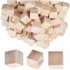 Set of 100 Wooden Building Blocks, Natural Wood, Baby Toy, DIY Educational Toy, 2cm Cubes, for Kids and Babies, DIY Toy, Imagination-Boosting,