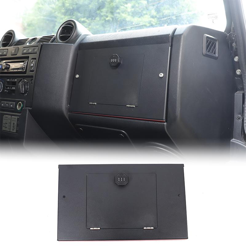 For Land Rover Defender 90 110 130 2004-2018 Aluminum Alloy Car Security Safe Box Storage Privacy Protection Car Accessories
