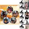 Enchanting Black Ruffled Fringe Hat For Halloween Party Witch Costume Accessory