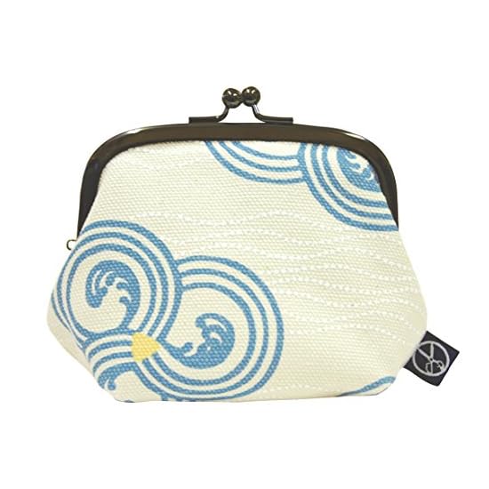 Goshiki Hanpudo "KYOTO JAPAN" Gamaguchi (Clasp Pouch) Nami-Maru
