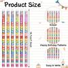 48 Pcs Happy Birthday Pencils Colorful Birthday Pencil for Students Teacher Wooden Pencils with Erasers Birthday Party Supplies, 6 Style(48)