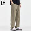 Izzue Men's Drawstring Straight-Leg Casual Pants