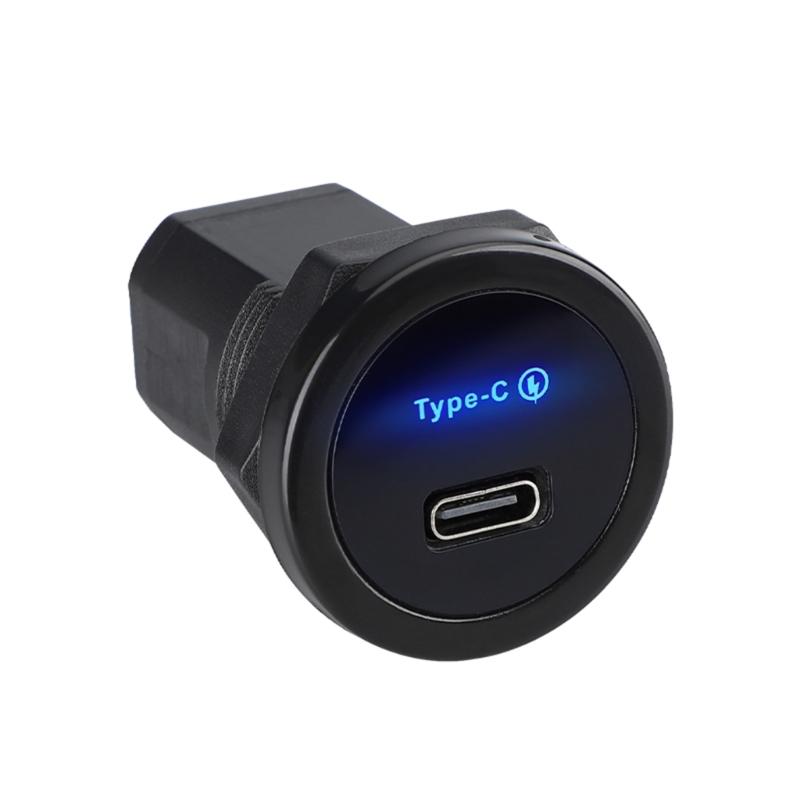12V/24V PD3.0 Typ-C-Anschluss Auto-Ladebuchsen, Schnelllade-USB-Panel für LKW-Bus