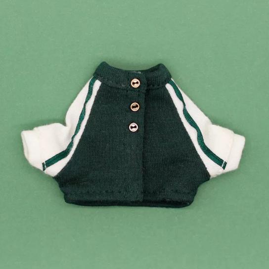 OB11 Baby Clothes Baseball Uniform Letter Overalls Suit Coat Fashion Pants For Obitsu11 Molly YMY Body 1/12 BJD Doll