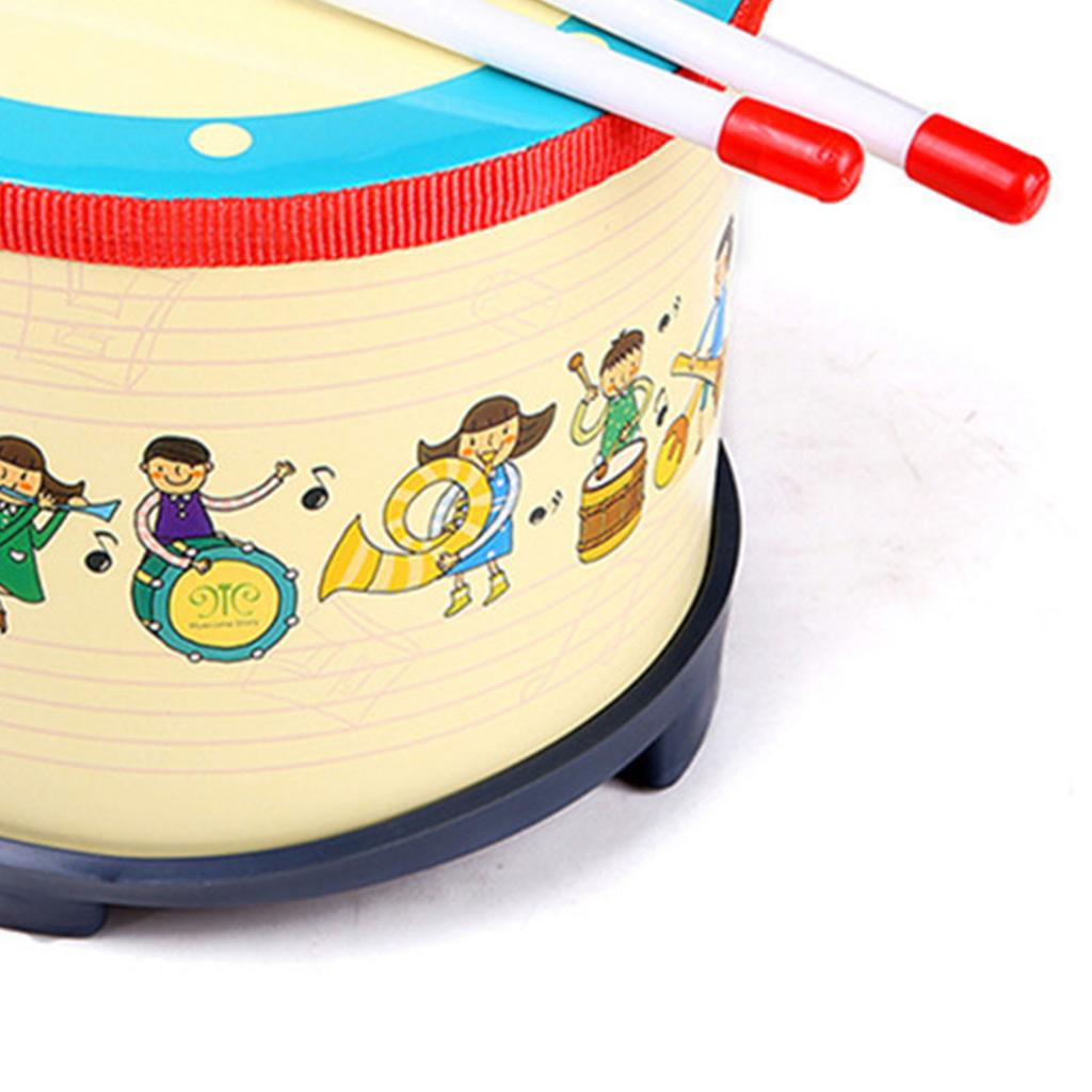 Children Snare Drum Toddler Birch Wood Drum Toys for Kindergarten Early Education
