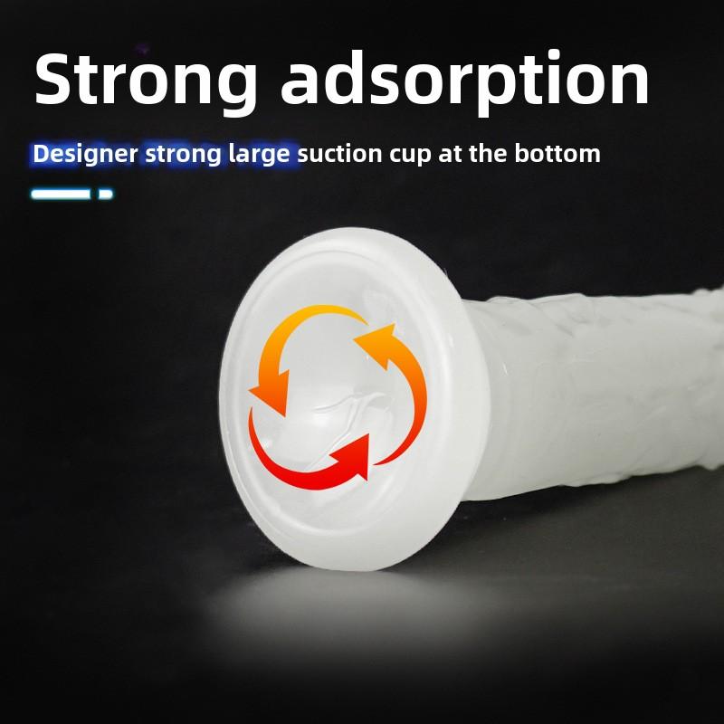 Luminous Dildo Female Masturbator Extra Large Super Thick Eggless Dildo Private Props Adult Erotic Orgasm