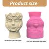 Silicone Vase Moulds Silicone Planter Molds Artistic Human Figure Shape Crafting Molds Art Figure Molds for Flower Vase