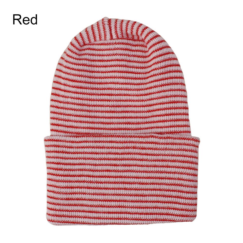 Stripe Infant Hat For 0-6 Month Newborn Baby Hospital Hat Soft Cotton Cute Big Bow Beanie Cap Winter Turban Hats for Baby Girls