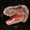 1 Piece T-Rex Dinosaur World Animal Model Action Figures Collection Soft Toys Hand Puppets Dinosaur Head Model Toy For Kids Gift