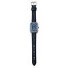 MASTER WORKS Quadrangle MW10SN-GCBLG8 Men's Watch, Made In Japan, Quartz Movement, 33mm, Leather Strap, Square Shape, Navy Blue
