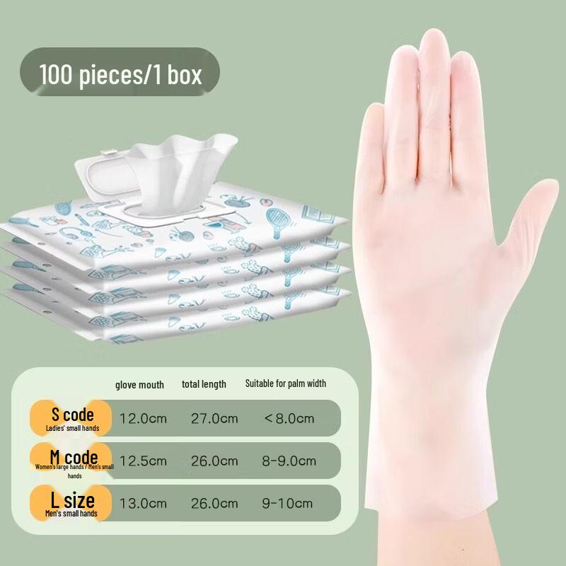 ZISIZ Disposable PVC Rubber Gloves