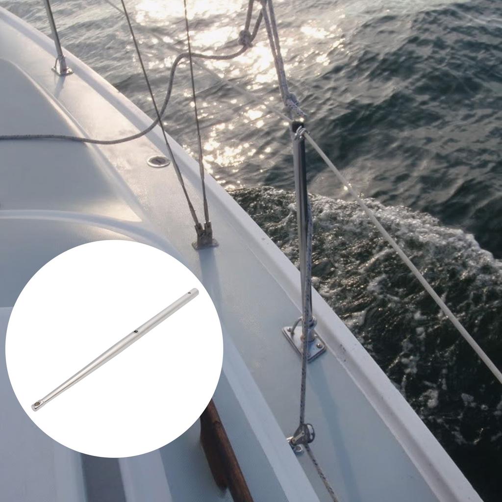 Boat Lifeline Stanchion Rugged Construction Long Durability 610mm Improved Security Boat Stanchion Pole Rustproof for Sailboat