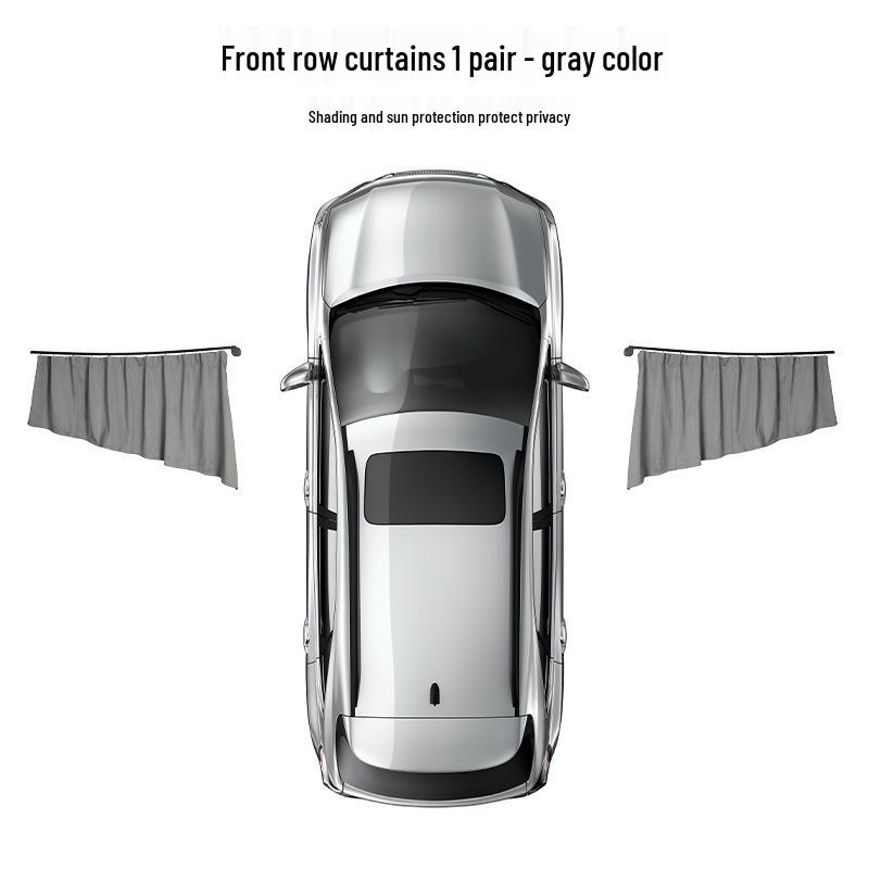 Enhanced One-Button Auto Retractable Car Window Sun Shade Curtain