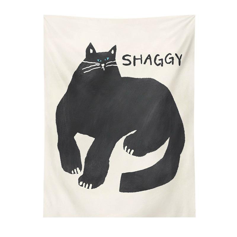 Abstract Style Character Background Hanging Cloth Home Wall Decoration Tapestry Office Living Room Tapestry