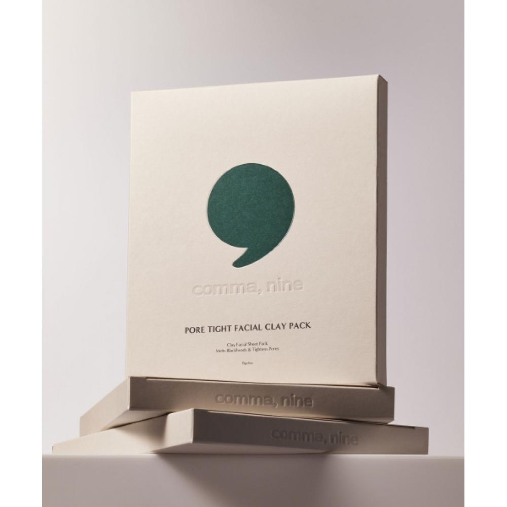 Commanine [Pore Lifting Care] Commanine Pore Tight Clay PlaSter MaSk Pack 1 Box  4 SheetS   1 Month S Supply NONE