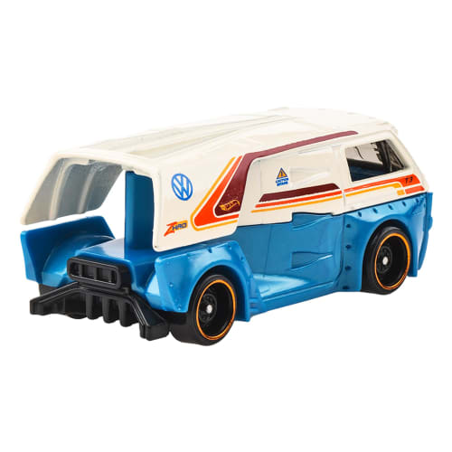 Hot Wheels Basic Car Volkswagen T3 Custom Vehicle Toy Mini Car for Ages 3 and Up, Blue, JFN47