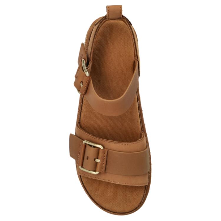 UGG Goldenstar Villa Fashion Versatile Slide Sandals Women Sandals Brown 1167392-CHE