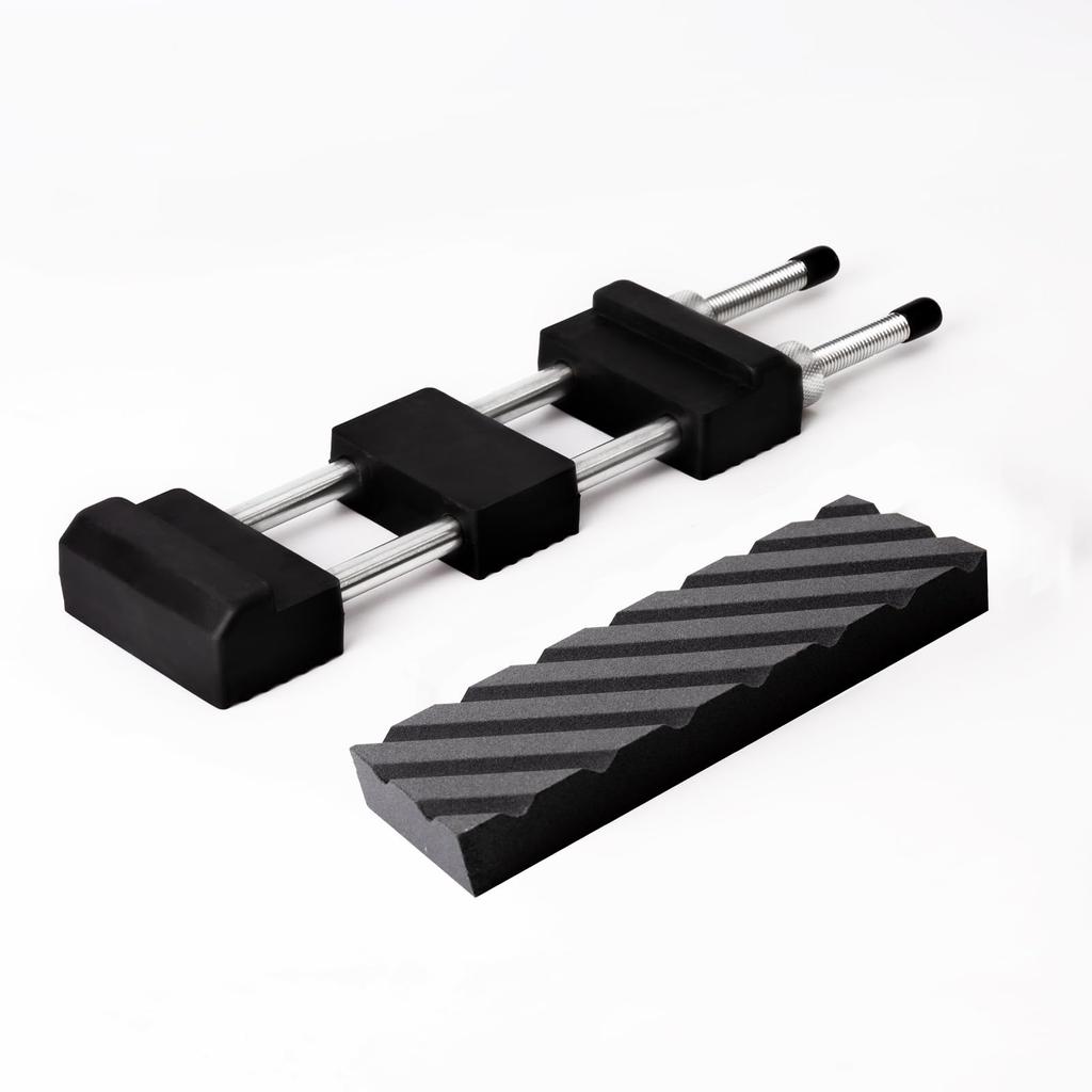 Akizora Universal Whetstone Stand & Whetstone Resurfacing Set, Stainless Steel Whetstone Stand with Adjustable Non-Slip Base