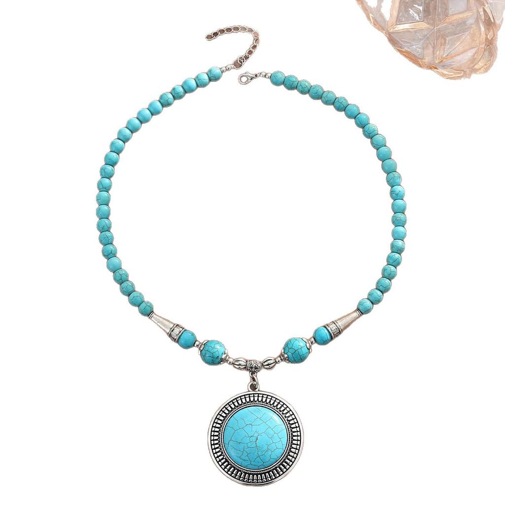 Vintage Etnische Stijl Steen Kralen Ketting - High-End Mode voor Vrouwen