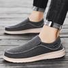 New Loafers Men's Amazon Casual Shoes Men's Flat-soled Canvas Shoes Ultra-light Large Size One-pedal Shoes