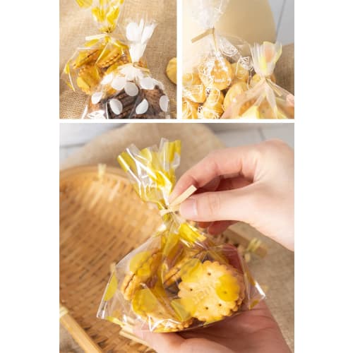 YFFSFDC Twist Tie Wrapping Kraft Paper, Twist Tie Binding Paper for Bread Bags, Wire Ties, Decorative Materials, Iron Wire, 8cm [Pack of 1000]