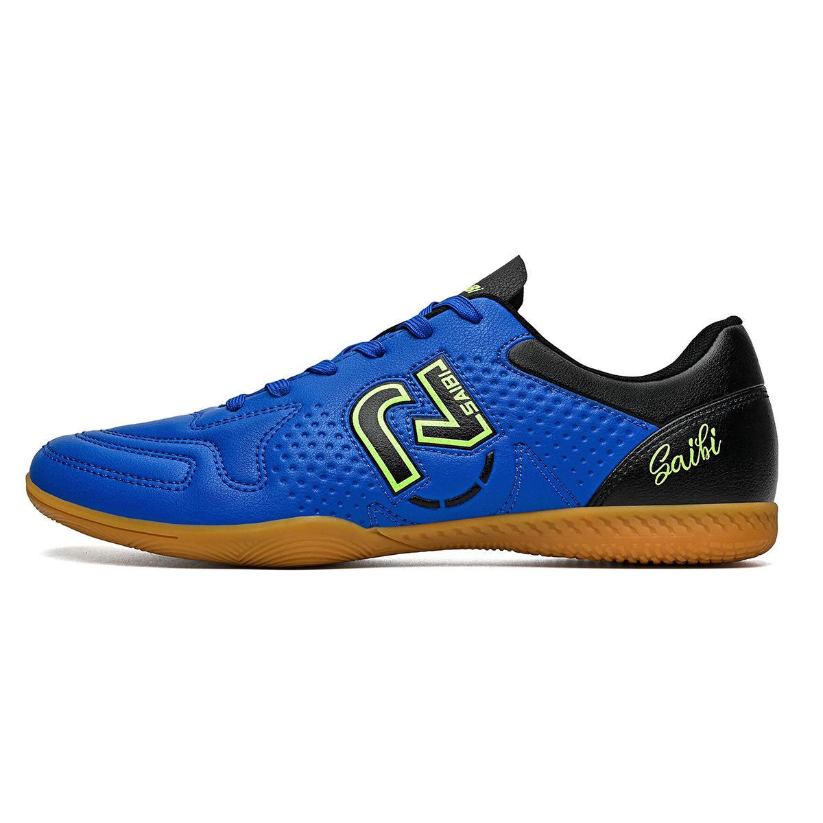 New Professional Football Shoes Low-Top Men S And Women S Flat Football Shoes Non-Slip Shock Absorption Indoor Game Training Football 35 синий