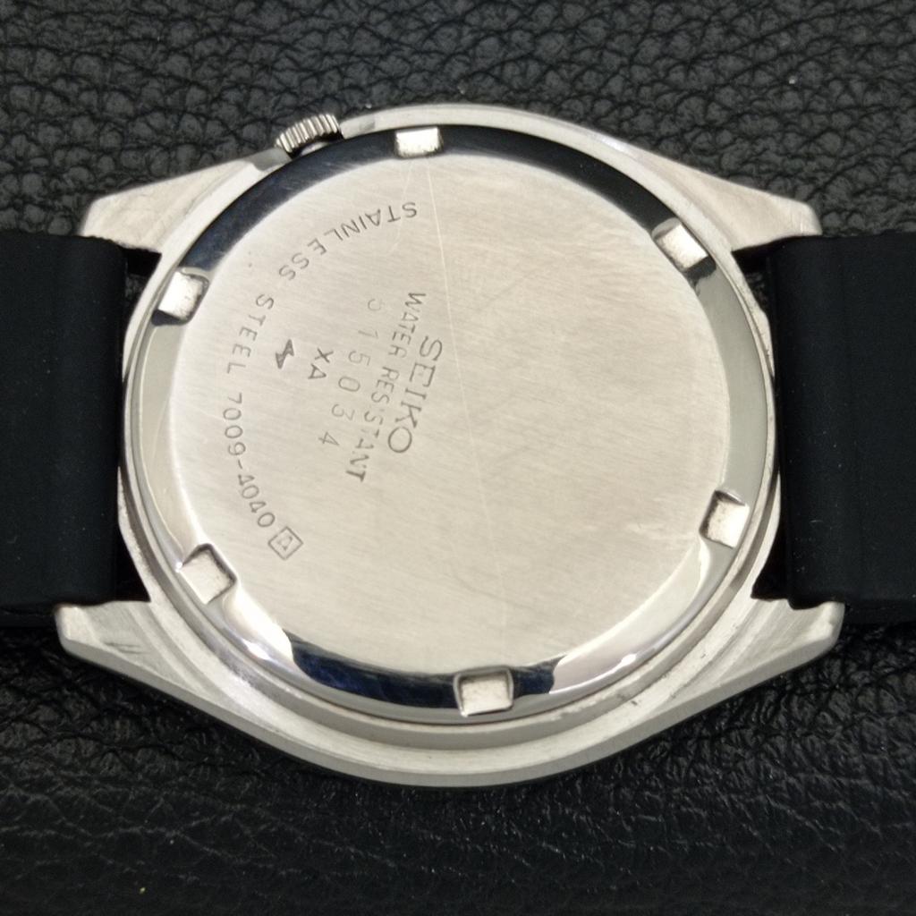 SEIKO VINTAGE AUTOMATIC 7009A JAPAN MENS FERRARI DIAL WATCH a700494-5