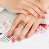 Starry Night European & American 3-in-1 Multi-Ring with Roman Lettering - Trendsetter Fashion Jewelry