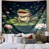 Frog In Top Hat Serenade Tapestry Room Decoration Wall Hanging for Living Room Bedroom, dormitory, Birthday and Christmas gifts