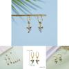 Bird Earrings Alloy Water Drilling Retro Hummingbird Hoop For Gift Shops