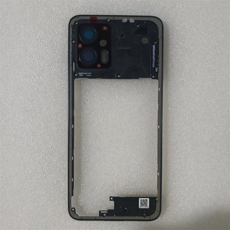 Middle Frame Housing Bezel For Motorola Moto G53 XT2335-2 Middle Frame No Side Button Spare Repair Parts