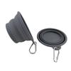 Factory Direct Portable Dog Bowl Outdoor Travel Silicone Pet Folding Bowl Water Feeding Dual-purpose Folding Bowl