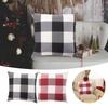 Outdoor Throw Pillow Cover 18x18 Inch  Plaid Decorative Home Decor Outdoor Patio Pillowcases Porch Cushion For Couch  Sofa