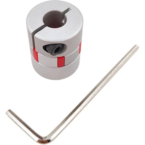 D25L30 6.35/8/9.5/10/12mm Stepper Motor Shaft Coupler Flexible Jaw Spider Plum Coupling Shaft Coupler(6.35x12)